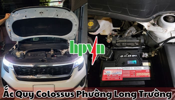 Cửa h&agrave;ng ắc quy Colossus phường Long Trường