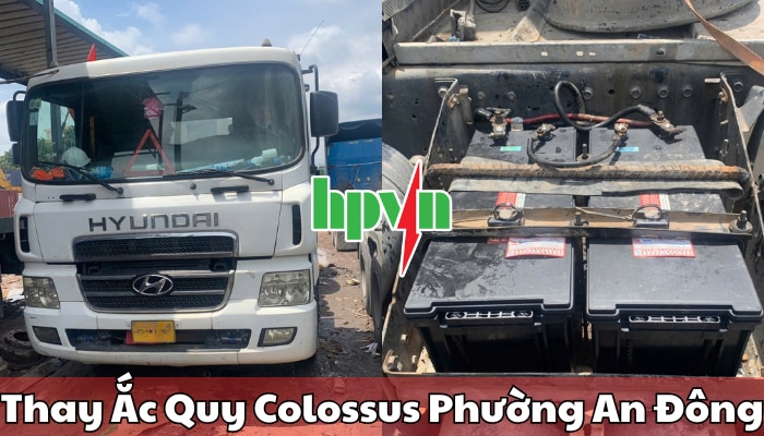 Cửa h&agrave;ng ắc quy Colossus phường An Đ&ocirc;ng