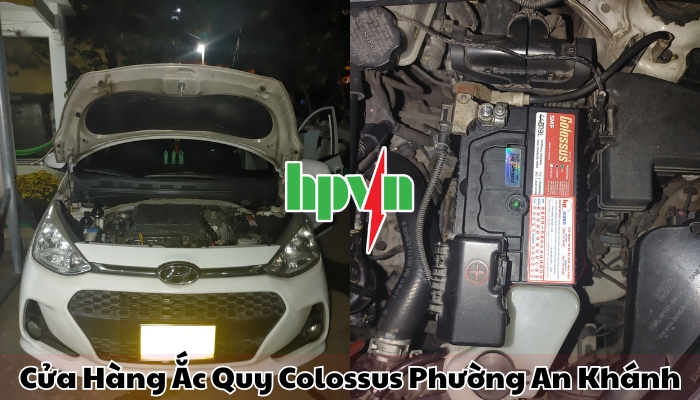 Cửa h&agrave;ng ắc quy Colossus phường An Kh&aacute;nh
