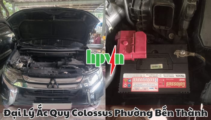 Cửa h&agrave;ng ắc quy Colossus phường Bến Th&agrave;nh