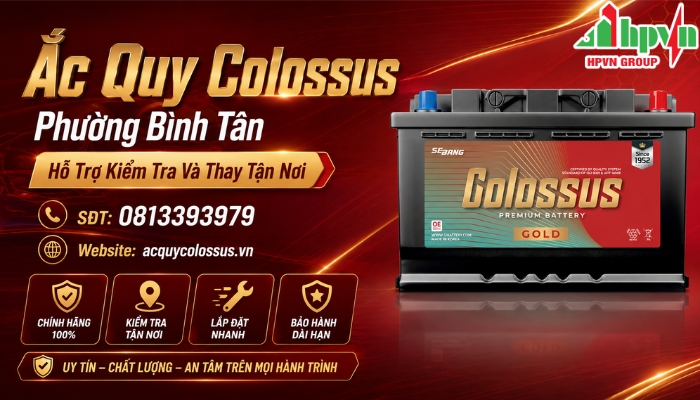 Cửa H&agrave;ng Ắc Quy Colossus Phường B&igrave;nh T&acirc;n Ch&iacute;nh H&atilde;ng