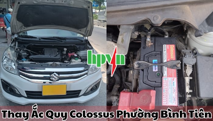 Hỗ trợ thay b&igrave;nh ắc quy Colossus phường B&igrave;nh Ti&ecirc;n tận nơi
