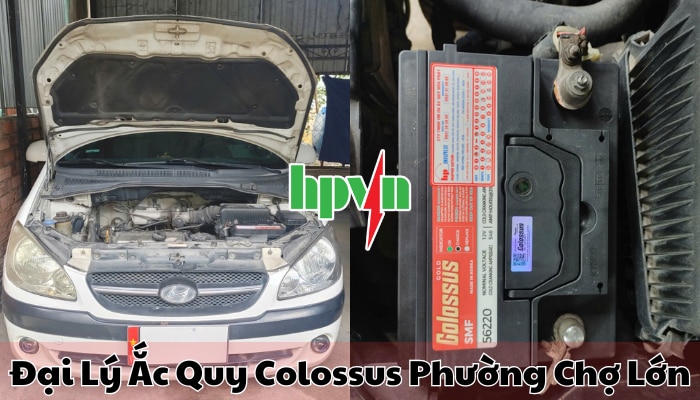 Thay b&igrave;nh ắc quy Colossus phường Chợ Lớn