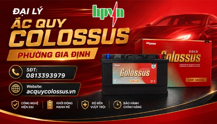 Cửa H&agrave;ng Ắc Quy Colossus Phường Gia Định