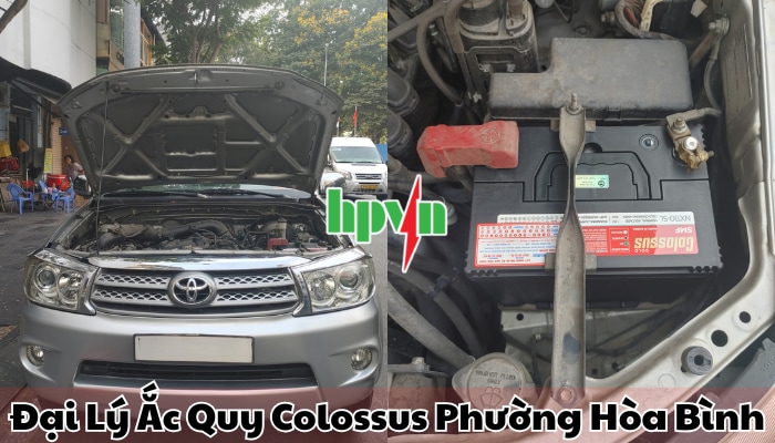 Cửa h&agrave;ng ắc quy Colossus phường H&ograve;a B&igrave;nh ch&iacute;nh h&atilde;ng