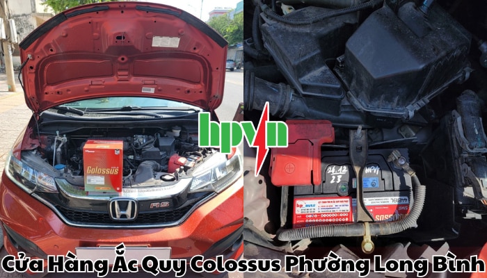 Cửa h&agrave;ng ắc quy Colossus phường Long B&igrave;nh