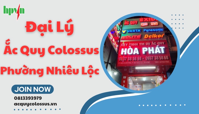 Thay b&igrave;nh ắc quy Colossus phường Nhi&ecirc;u Lộc