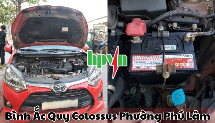 Thay b&igrave;nh ắc quy Colossus phường Ph&uacute; L&acirc;m