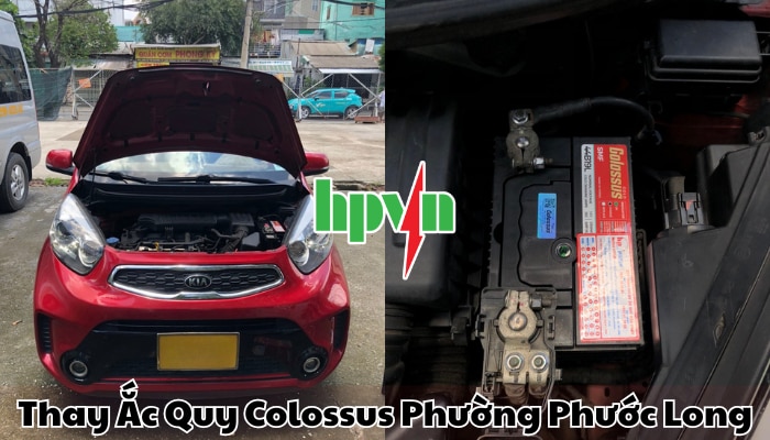 Cửa h&agrave;ng ắc quy Colossus phường Phước Long