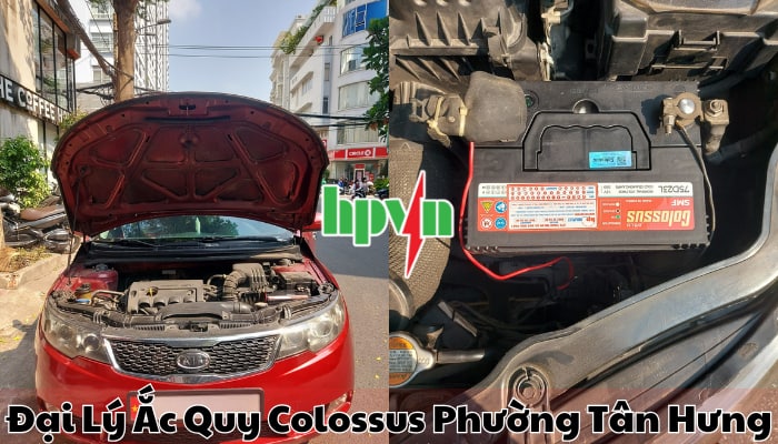 Cửa h&agrave;ng ắc quy Colossus phường T&acirc;n Hưng