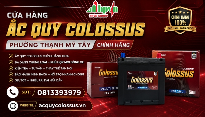 Cửa H&agrave;ng Ắc Quy Colossus Phường Thạnh Mỹ T&acirc;y