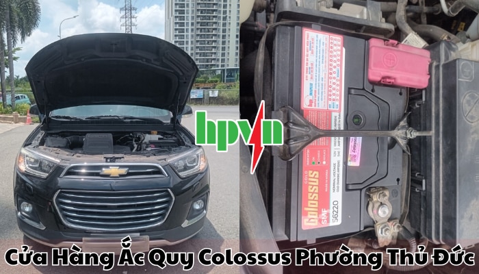 Cửa h&agrave;ng ắc quy Colossus phường Thủ Đức