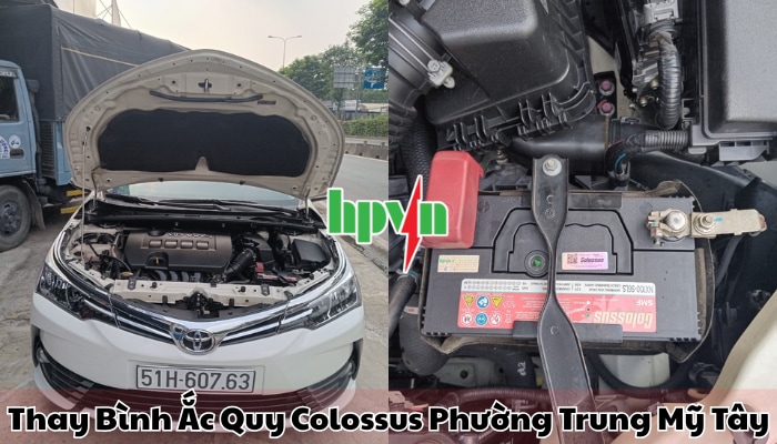 Cửa h&agrave;ng ắc quy Colossus phường Trung Mỹ T&acirc;y ch&iacute;nh h&atilde;ng