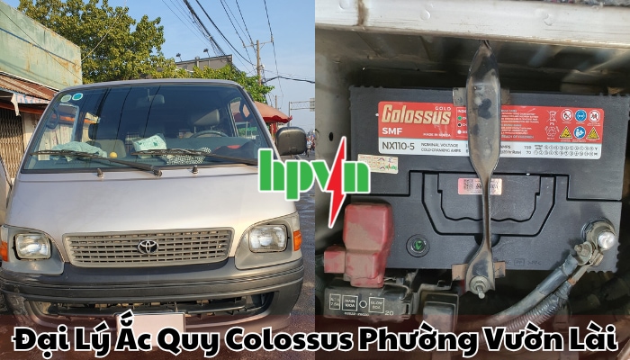 Cửa h&agrave;ng ắc quy Colossus phường Vườn L&agrave;i
