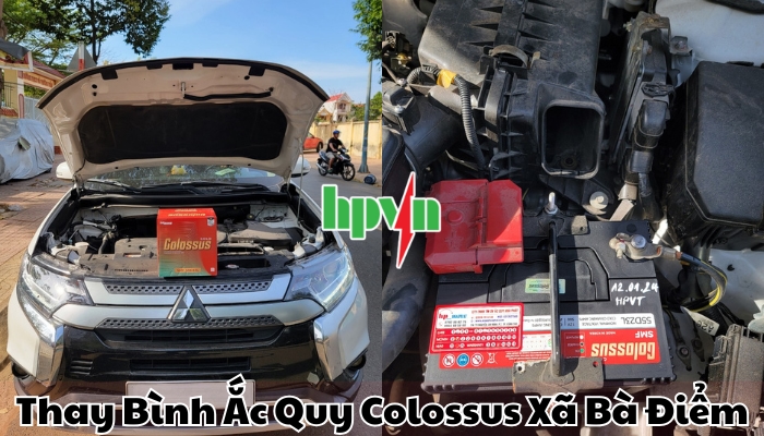 Cửa h&agrave;ng ắc quy Colossus x&atilde; B&agrave; Điểm
