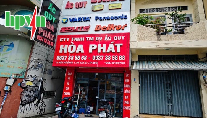 Cửa h&agrave;ng ắc quy H&ograve;a Ph&aacute;t quận 1 ch&iacute;nh h&atilde;ng
