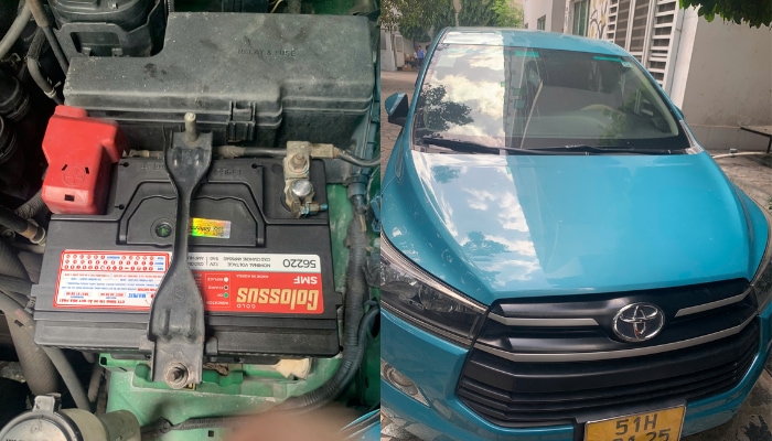 B&igrave;nh ắc quy Colossus 56220 xe Toyota Innova