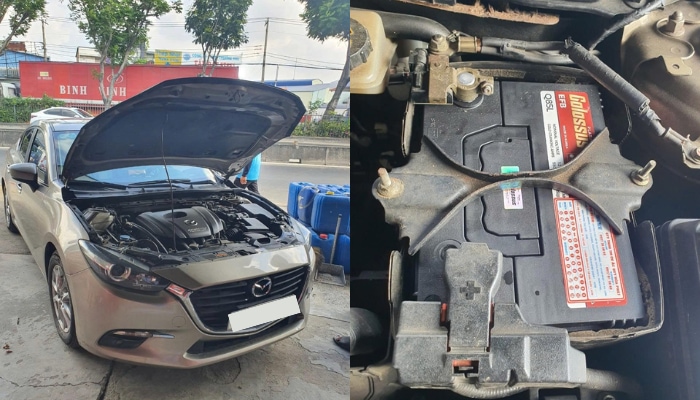 B&igrave;nh ắc quy Colossus Q85L xe Mazda 3