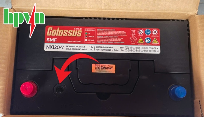 Vị tr&iacute; mắt thần ắc quy